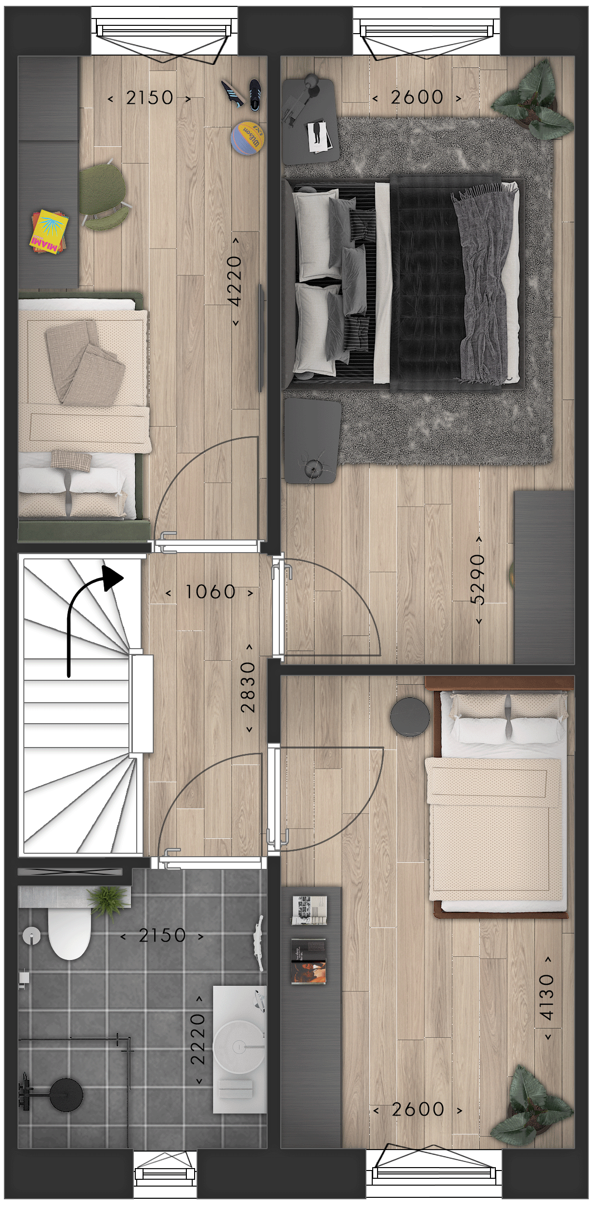 26033EERSTE PLG Hoeverijk tussenwoning v04